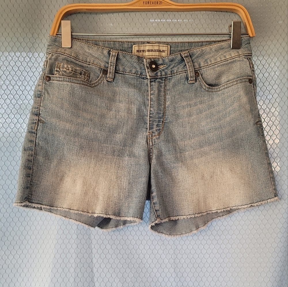 Bit and Bridle Denim Shorts Sz 4